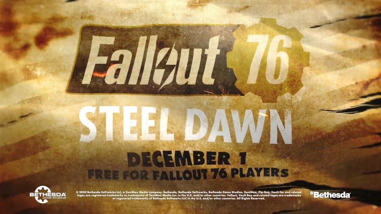 Fallout 76 Steel Dawn 大型アップデート